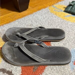 UGG Charcoal Flip Flops